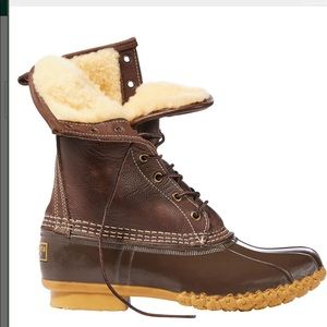Women's Bean Boots, 10" Shearling-Lined